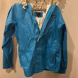 Hooded Patagonia rain jacket
